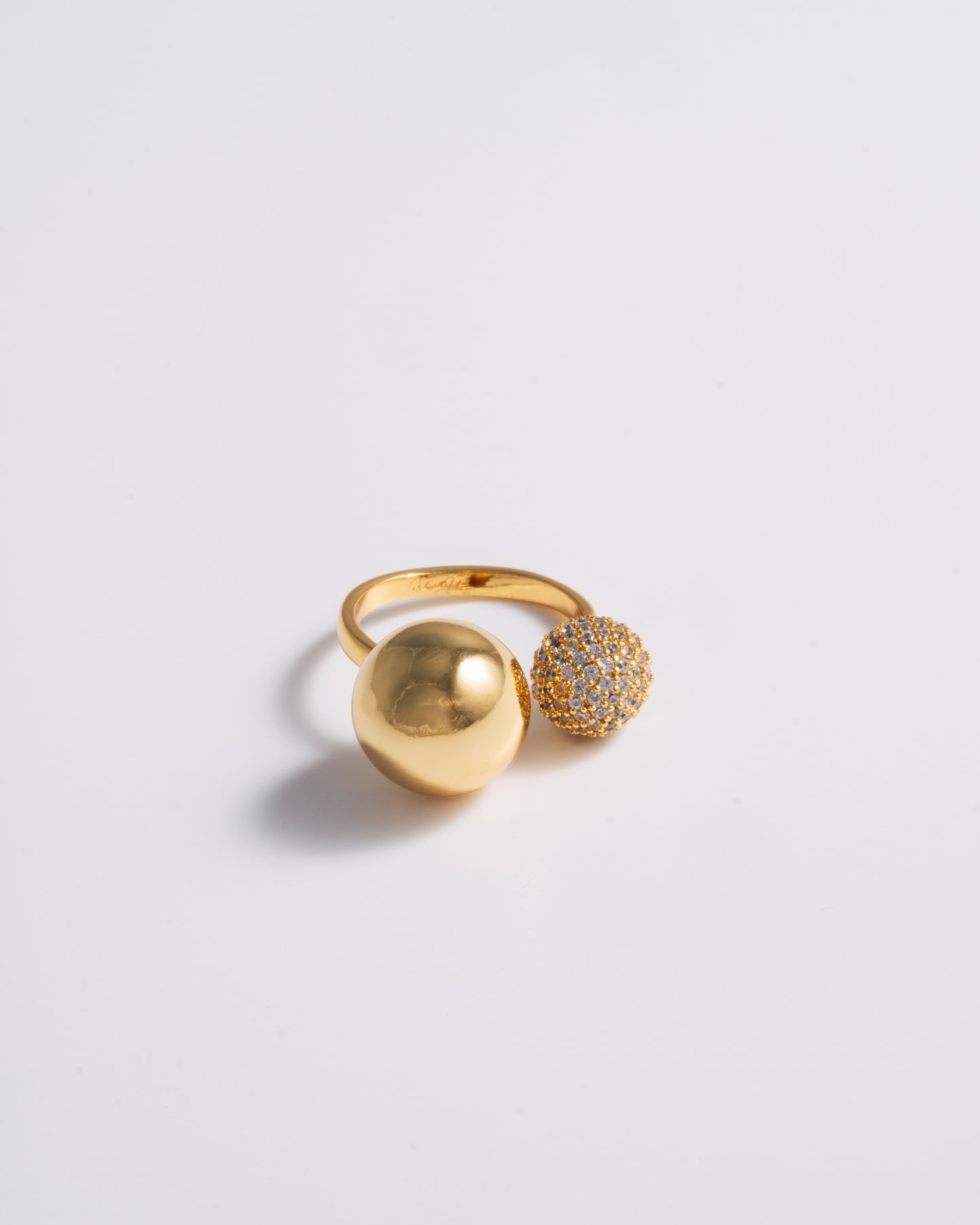 AU Pave Ring - Gold