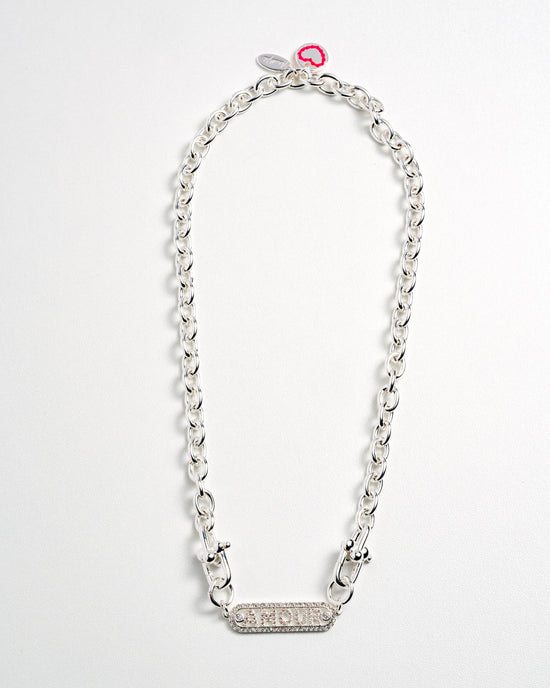 Load image into Gallery viewer, Cable Girl Necklace - Silver
