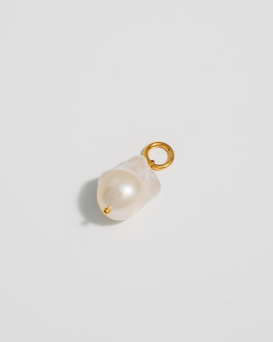 Baroque Pearl Charm - Gold