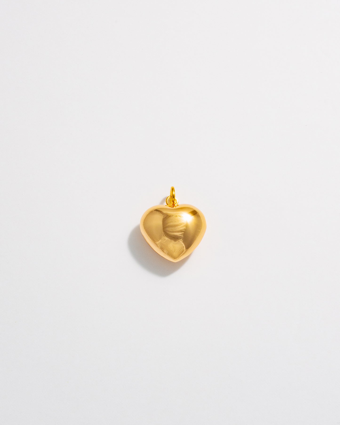 Bubble Heart Charm - Gold