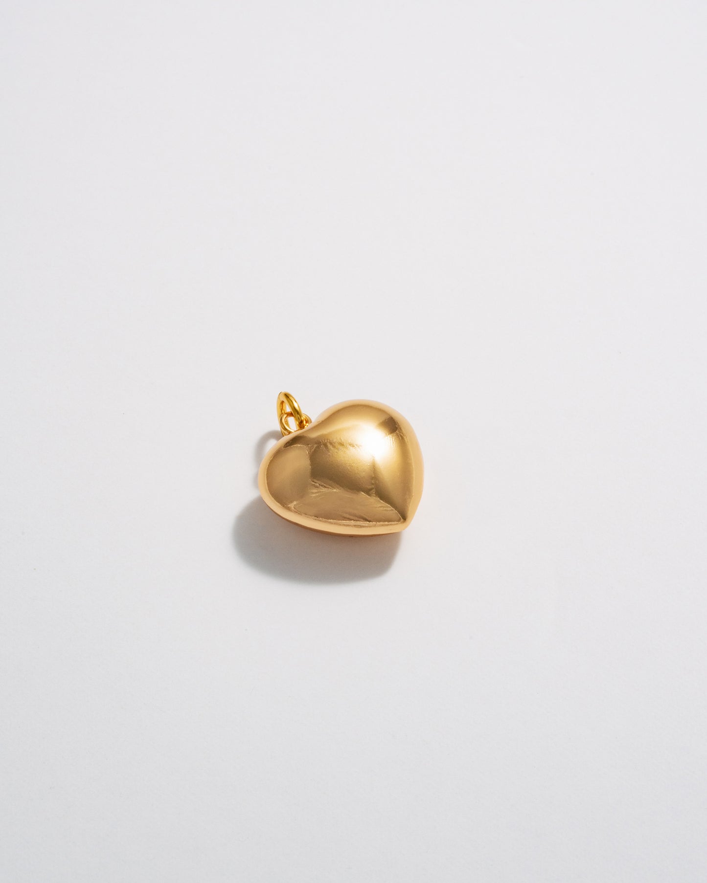 Bubble Heart Charm - Gold