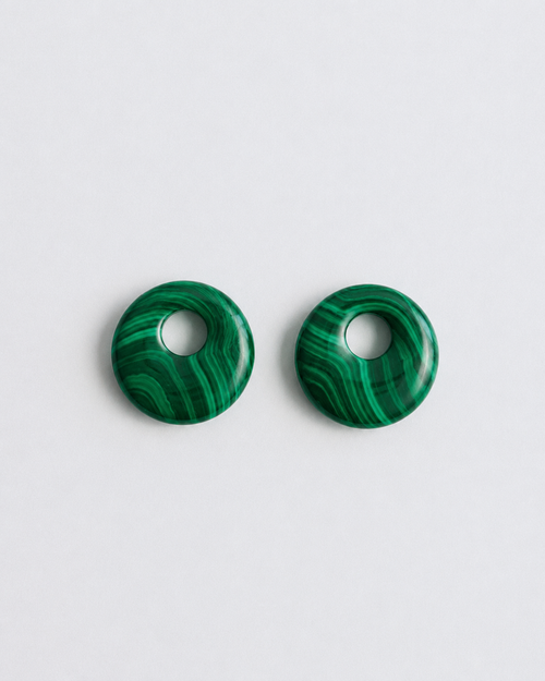 Malachite Doughnut Charms