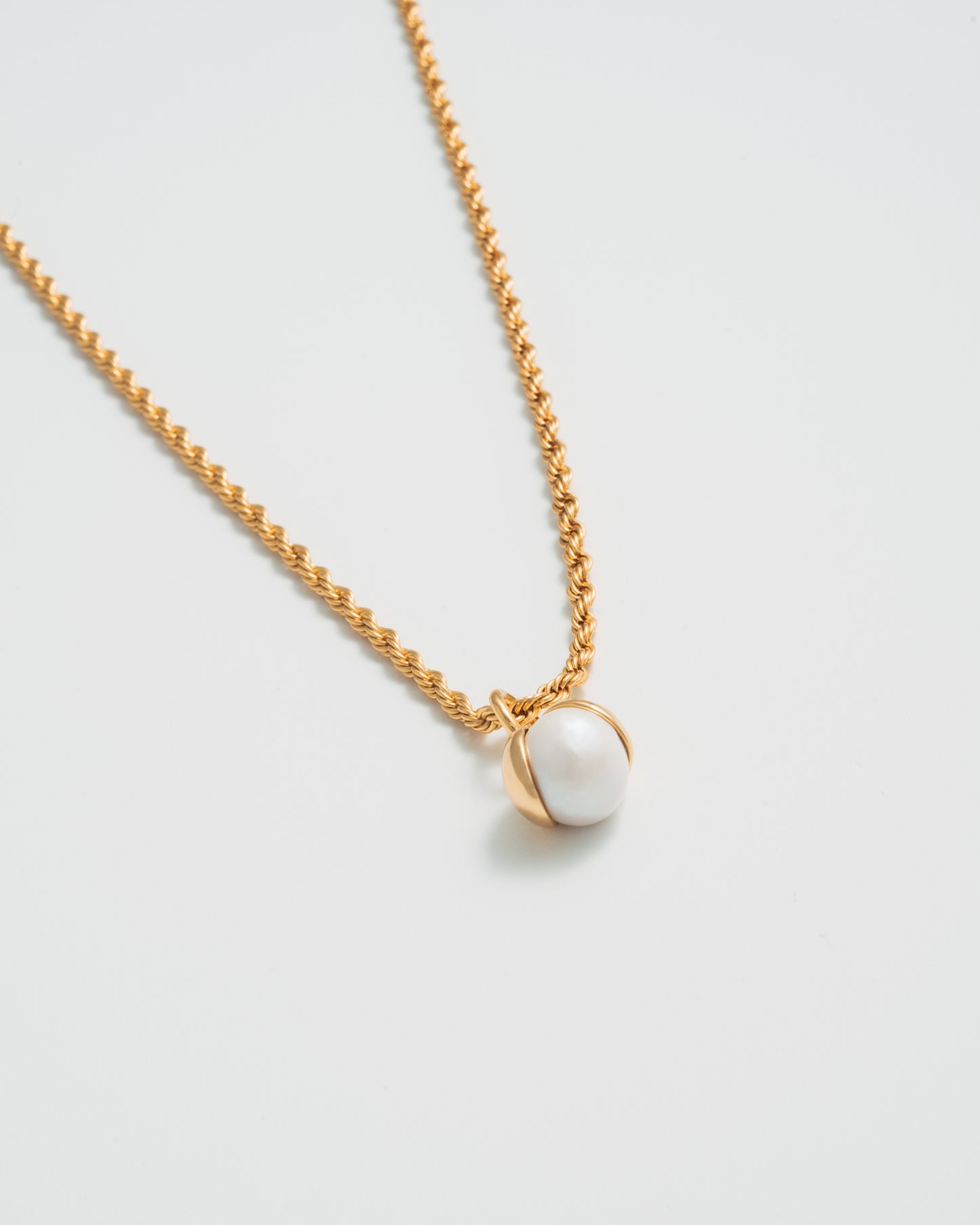 Snowdrop Mini Roped In Necklace - Gold
