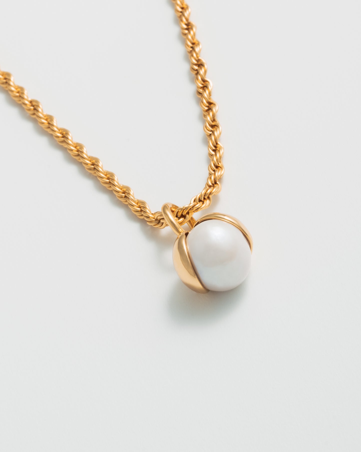Snowdrop Mini Roped In Necklace - Gold