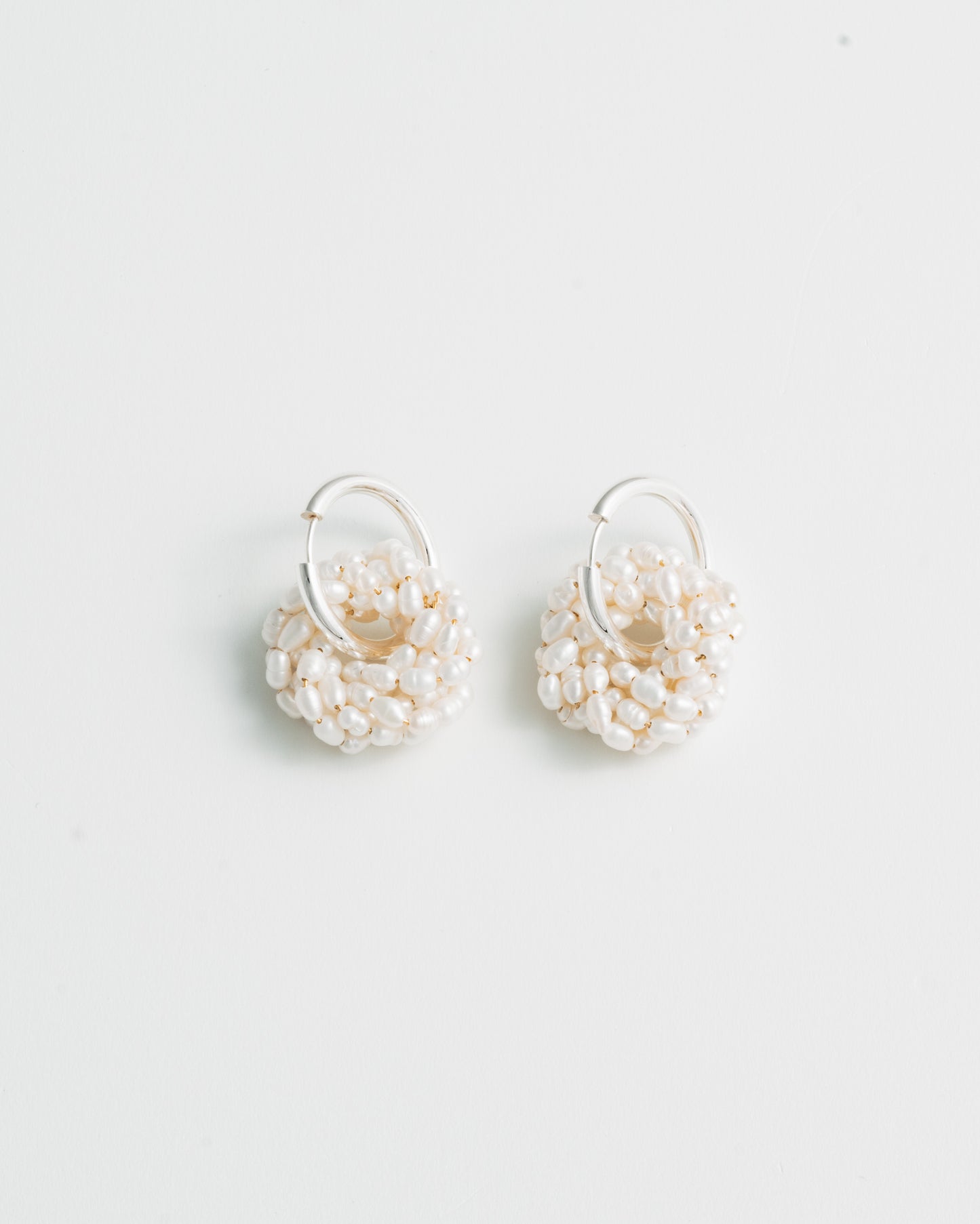 Power Pearl Earrings - Silver