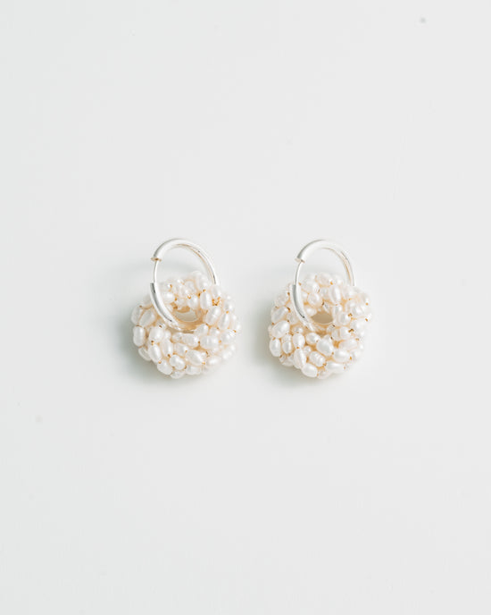 Power Pearl Earrings - Silver