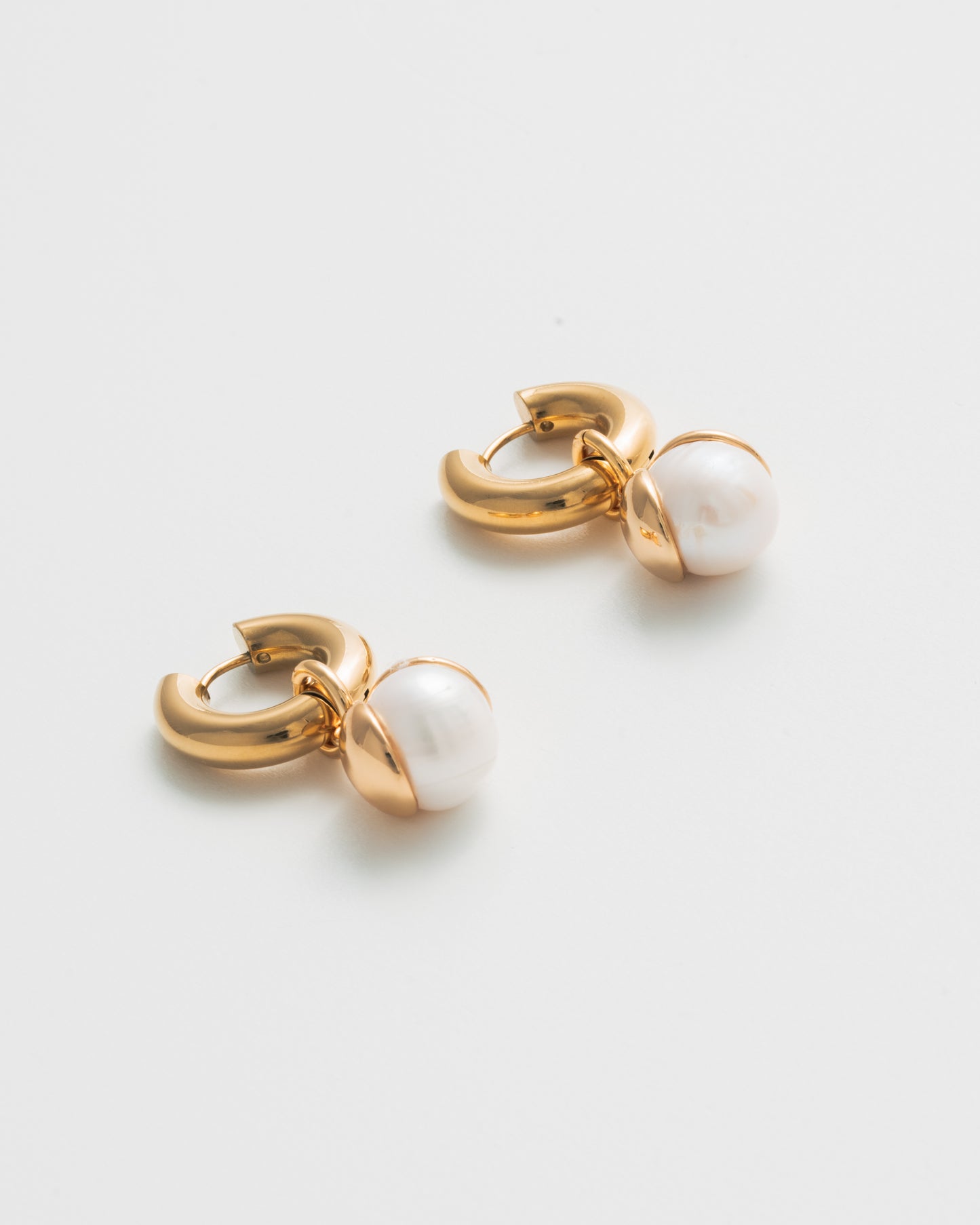 Snow Drop Earrings - Gold