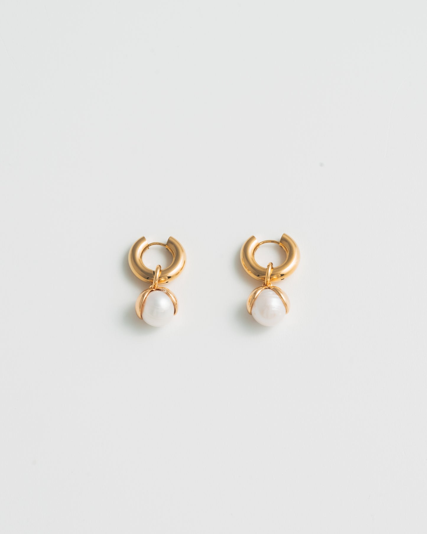 Snow Drop Earrings - Gold