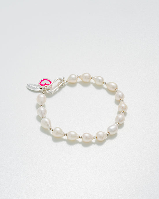Load image into Gallery viewer, Gossip Pearl Bracelet - Silver
