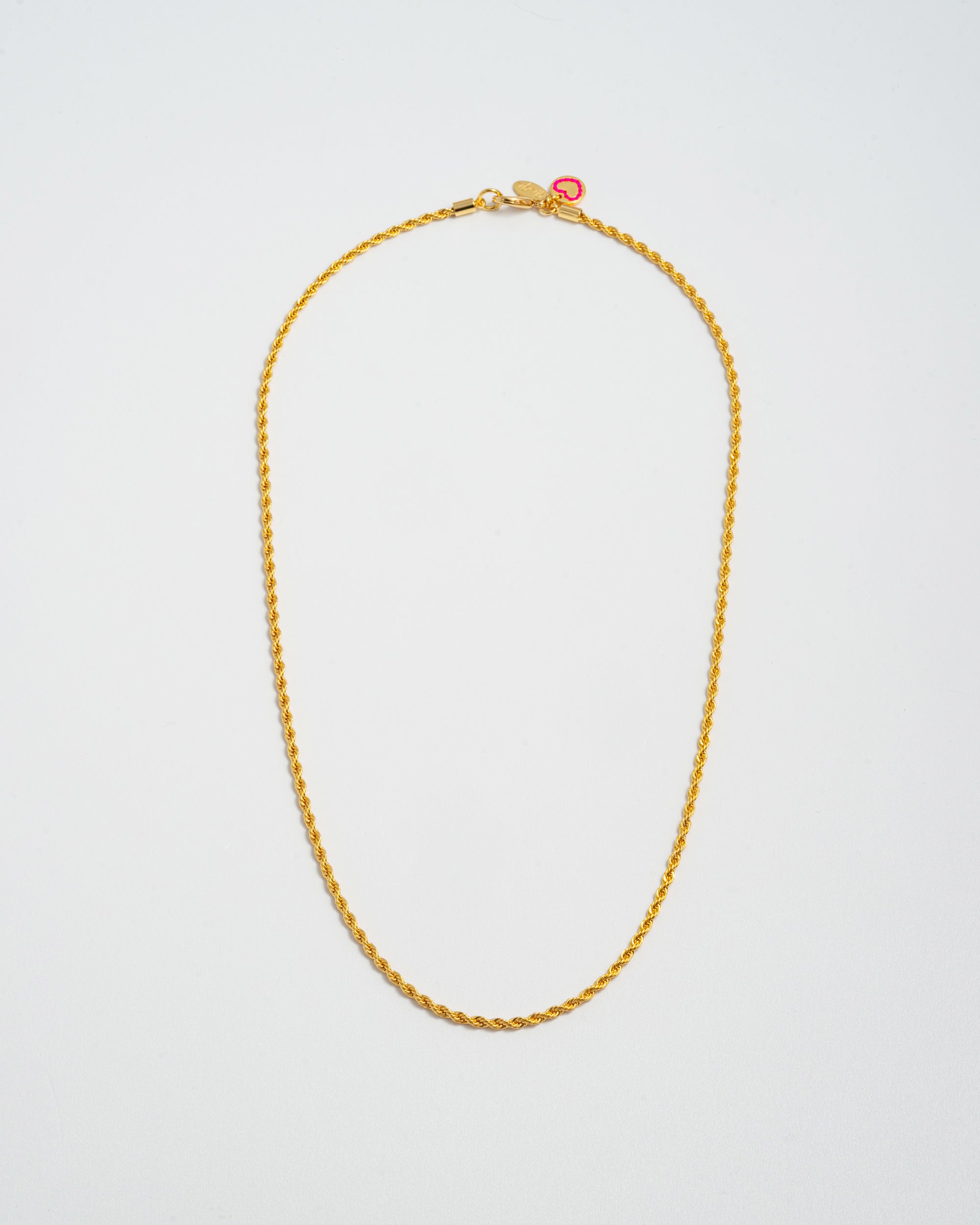 Long Mini Roped In Necklace - Gold