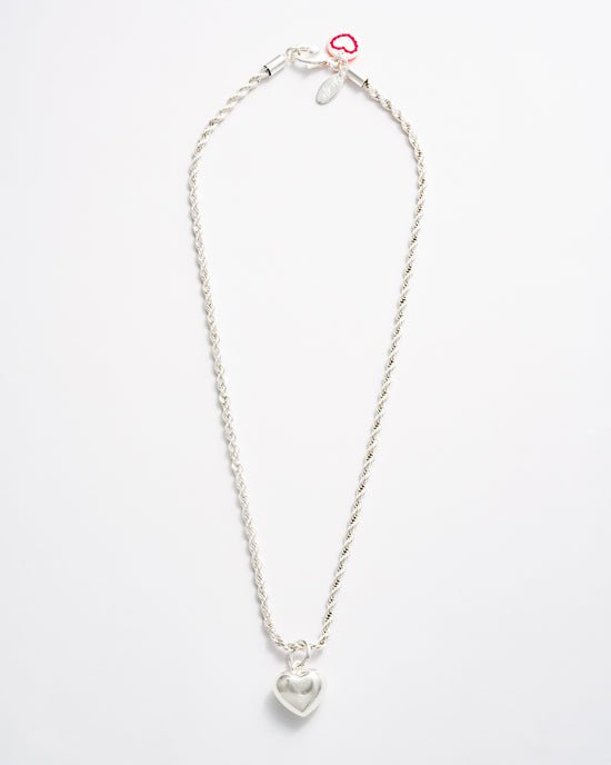 Mini Roped In Necklace - Silver