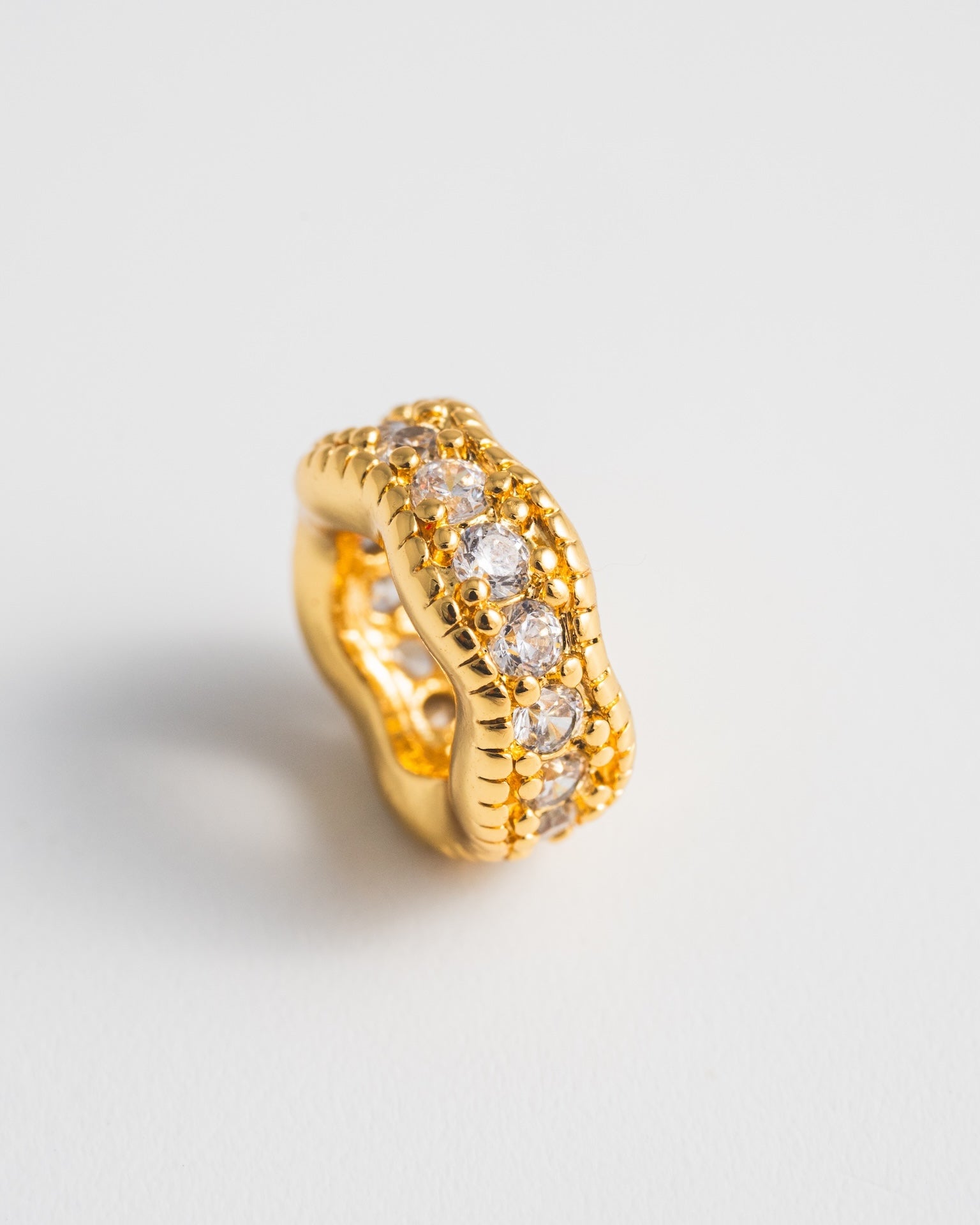 Pavé Bead Charm Set - Gold
