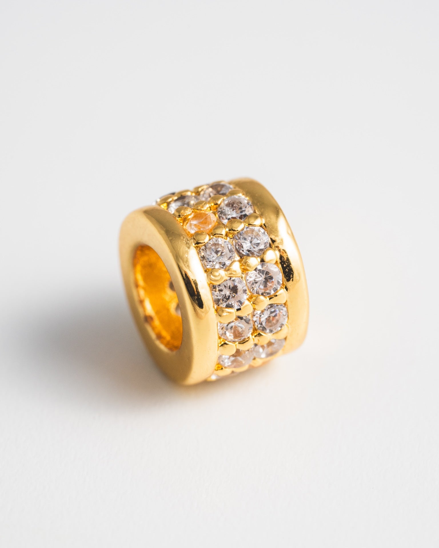 Pavé Bead Charm Set - Gold