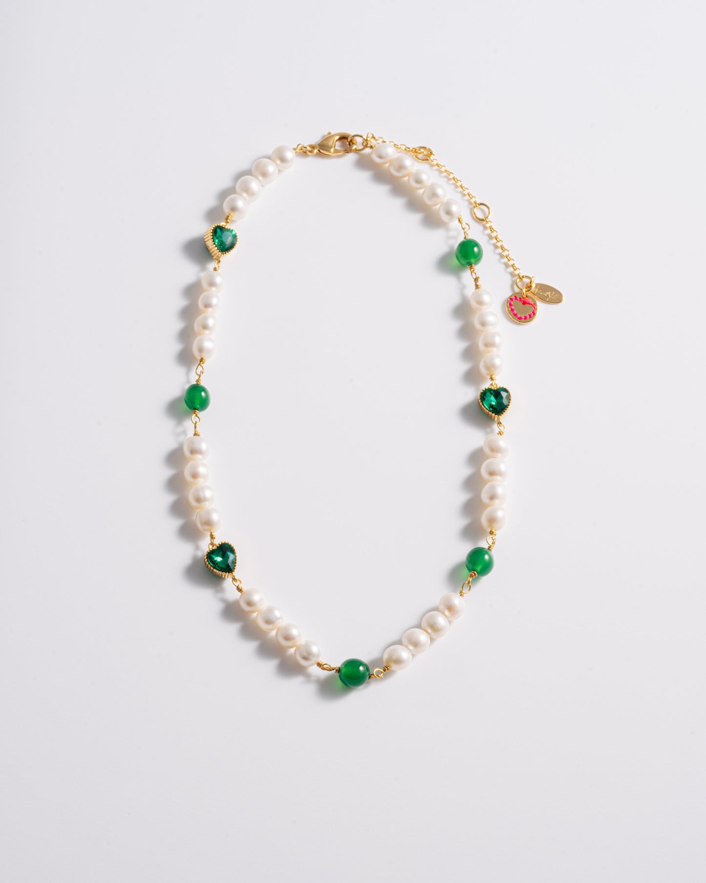 Pearly Heart Necklace