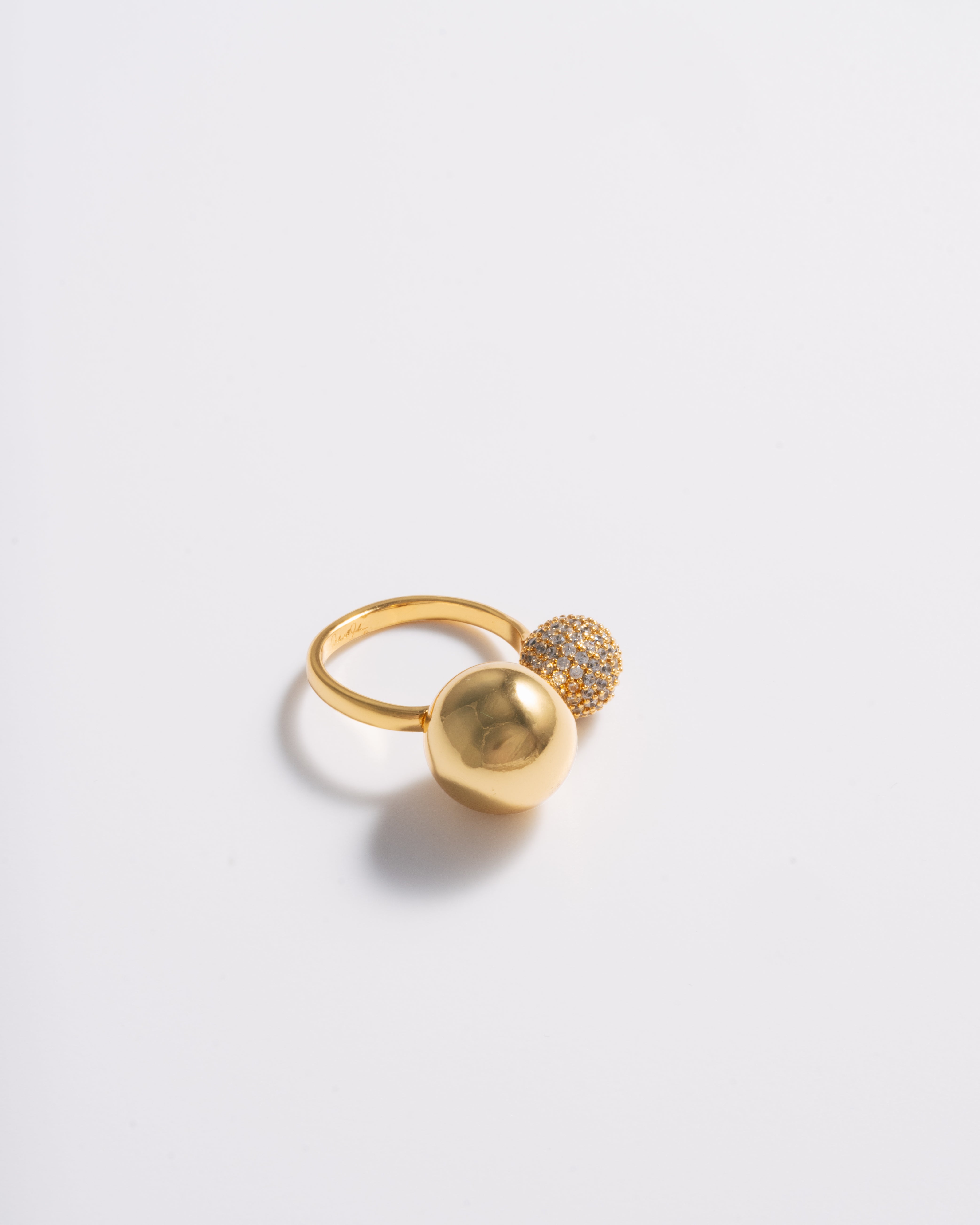 AU Pave Ring - Gold