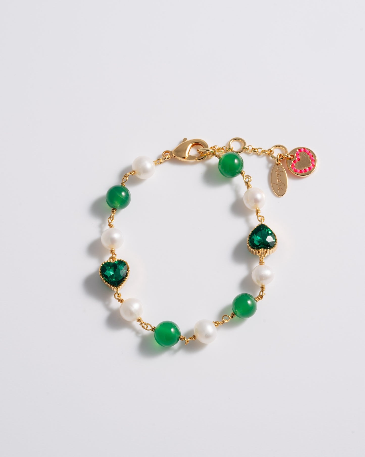 Pearly Heart Bracelet