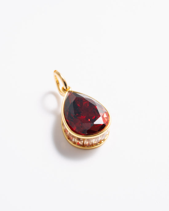 Teardrop Ruby Charm