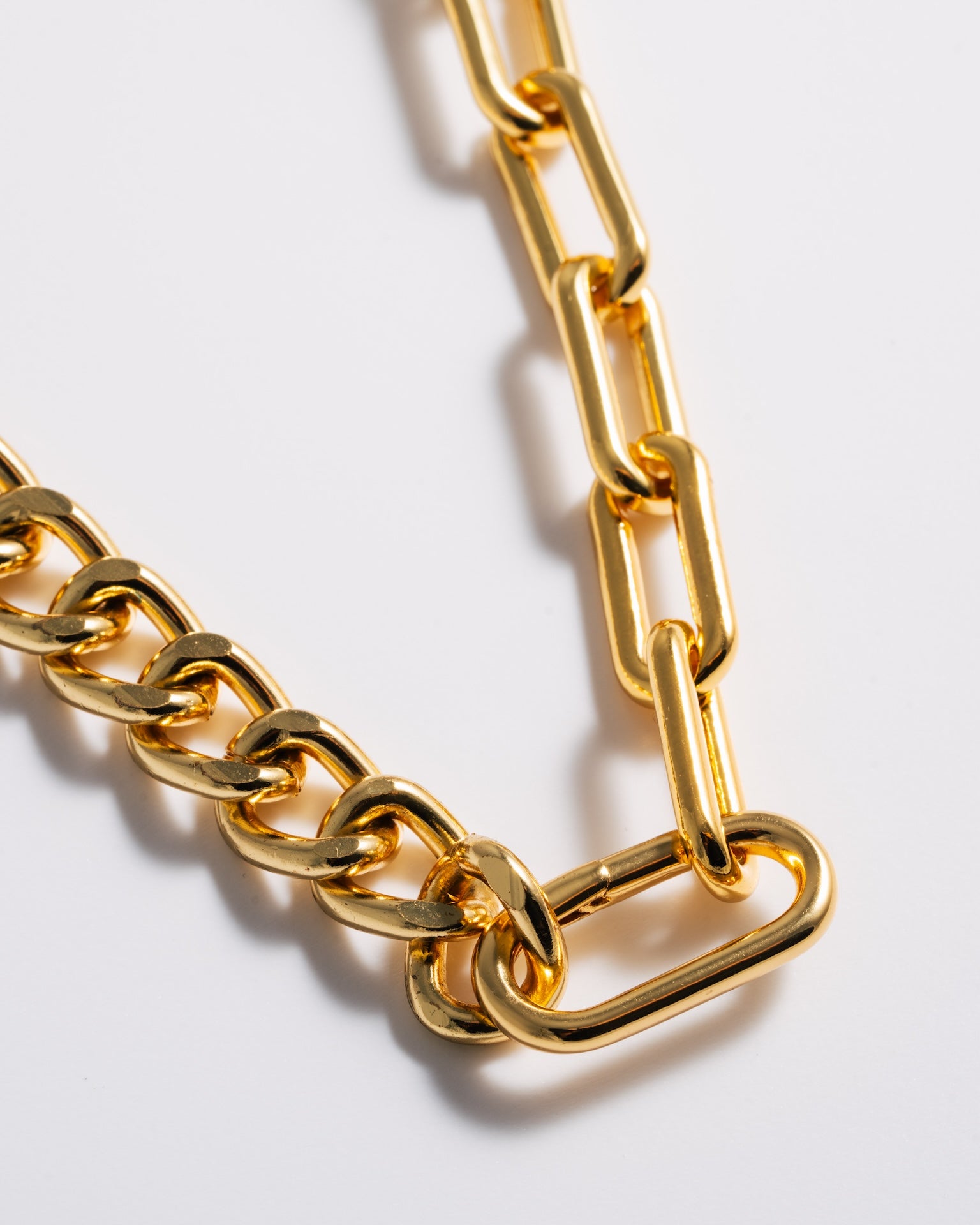 Collier demi-chaîne en or - Court