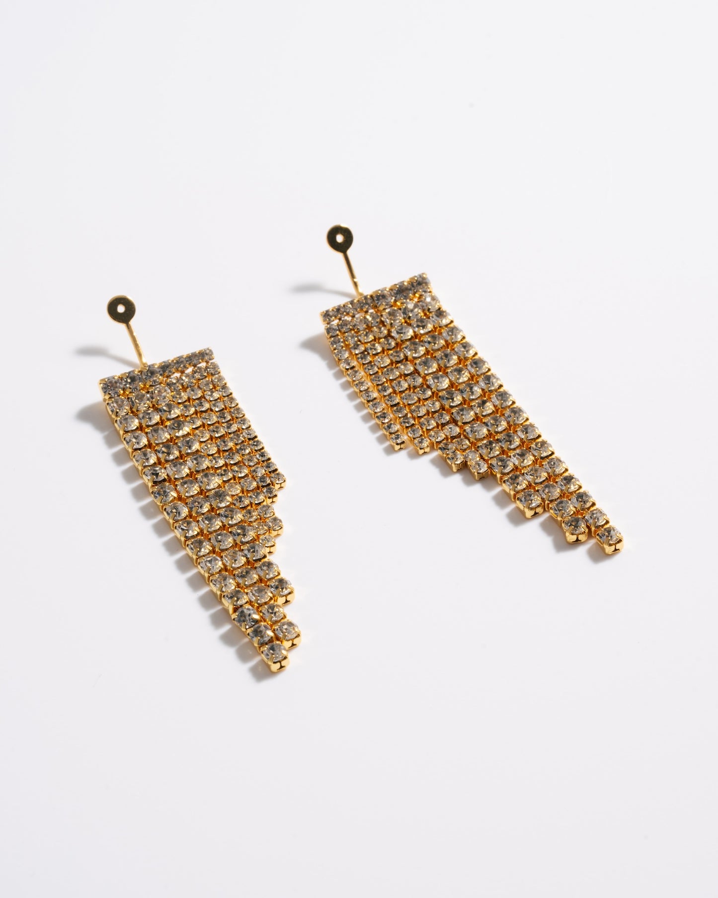 Pave Tassel Ear Jacket - Gold
