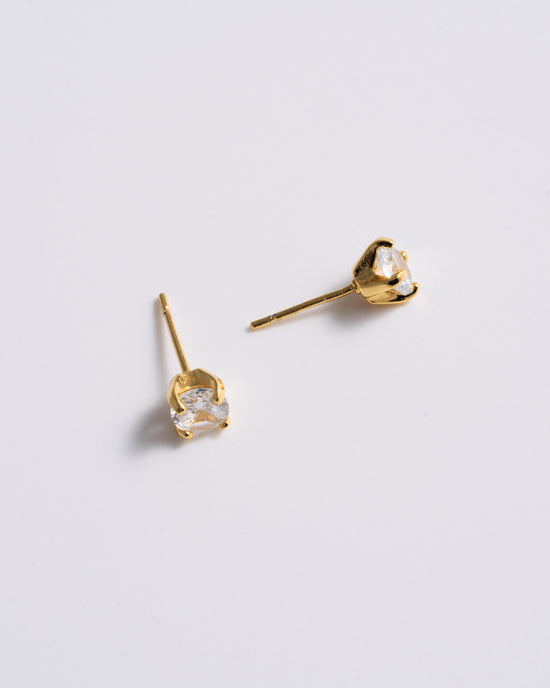 Solitaire Studs - Gold