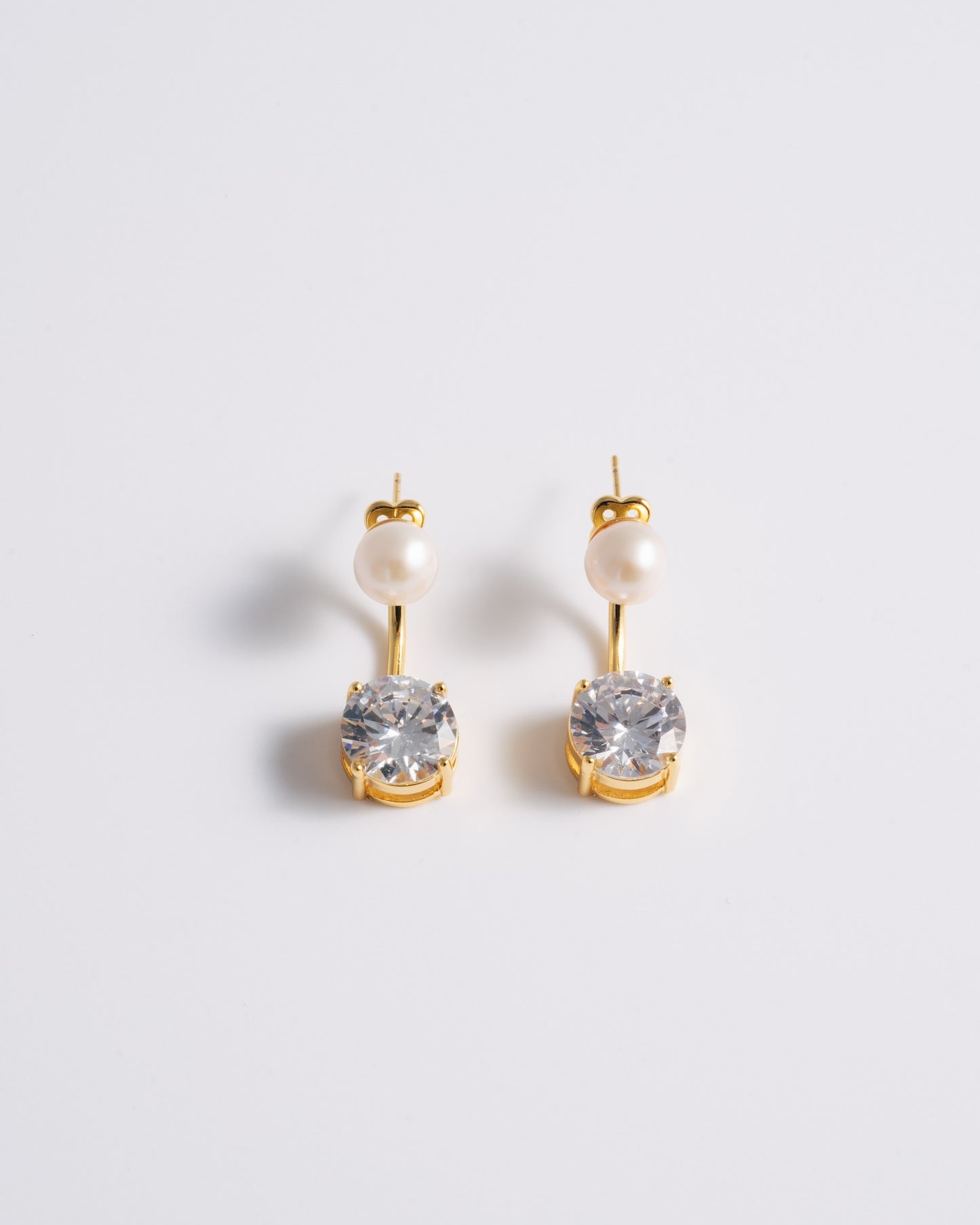 Solitaire Ear Jacket - Gold