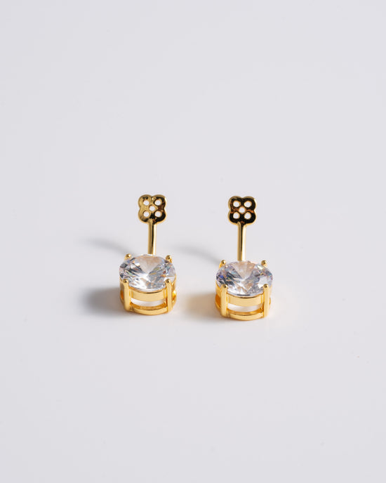 Solitaire Ear Jacket - Gold