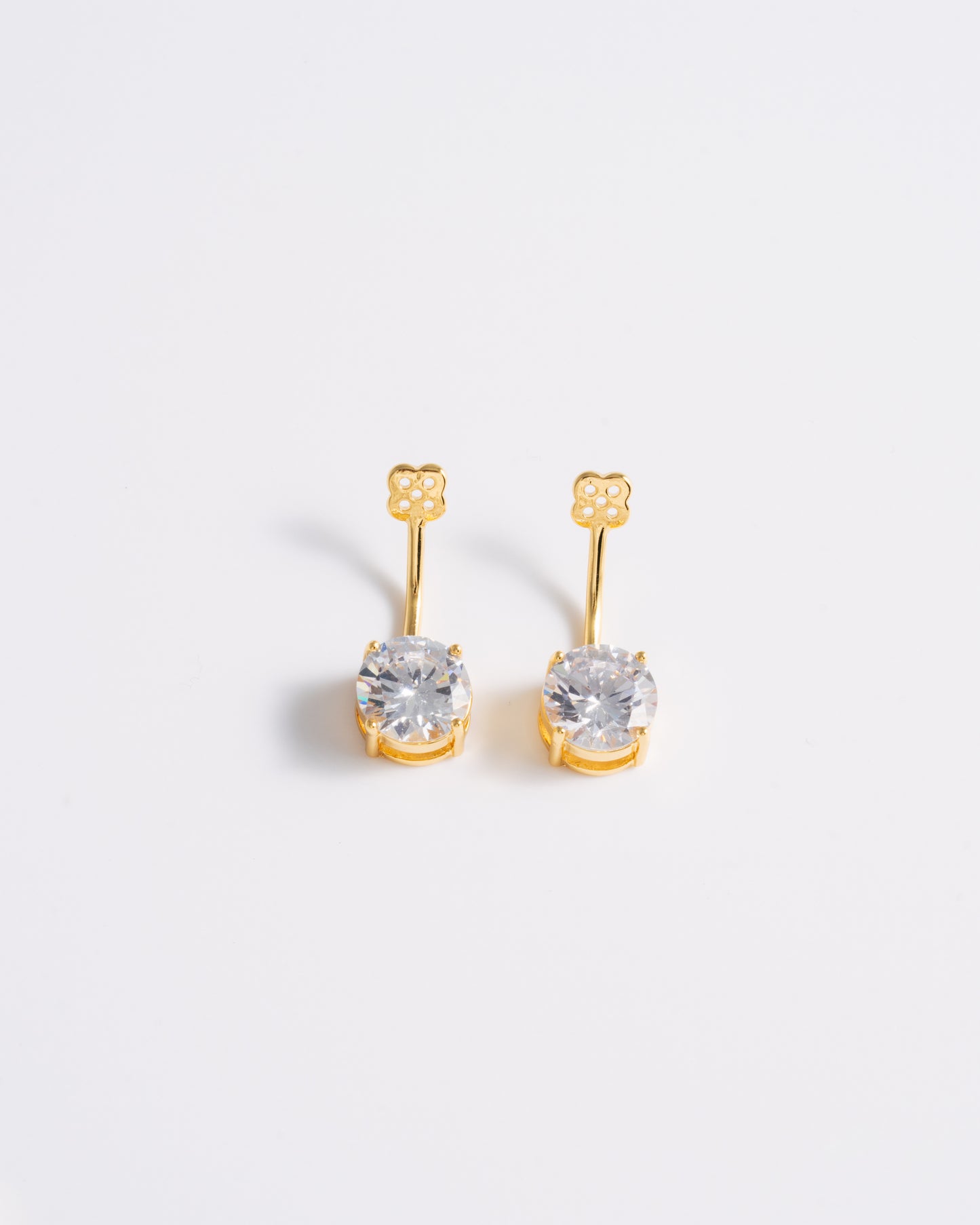 Solitaire Ear Jacket - Gold
