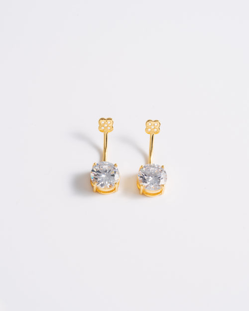 Solitaire Ear Jacket - Gold