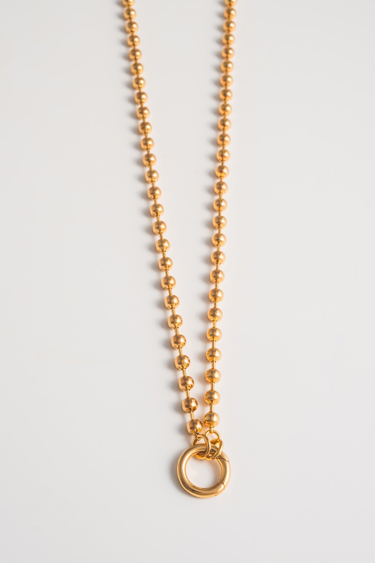 Long collier de gouttes de neige - or