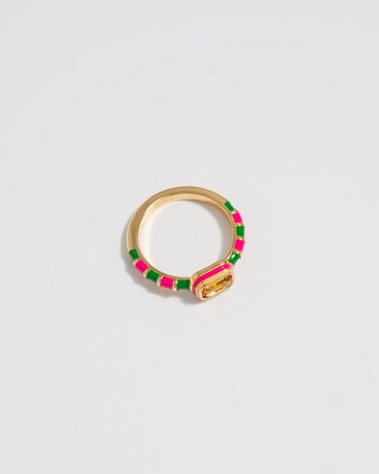 Pink & Green Ring