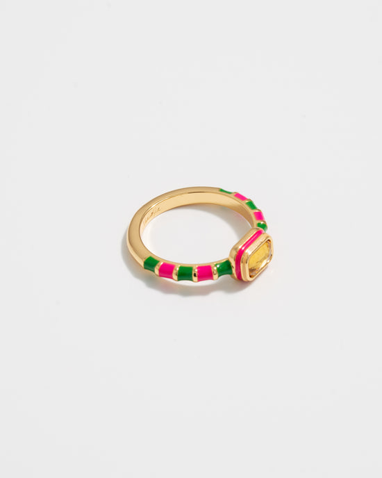 Pink & Green Ring