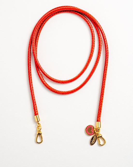 Collier en cordon rouge
