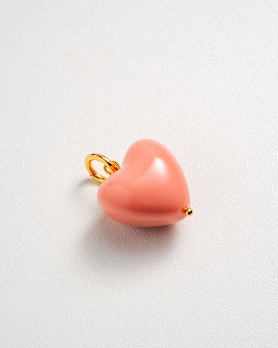 Breloque en forme de cœur - Rose