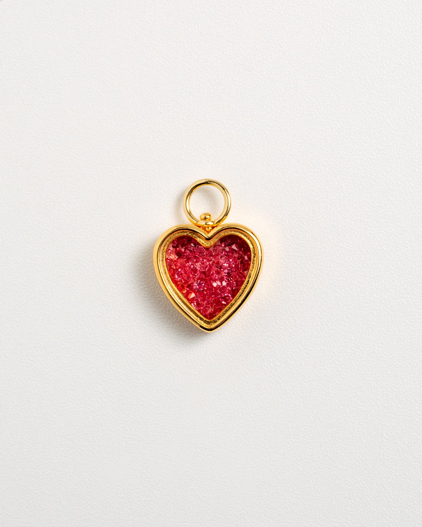 Heart To Heart Single Charm - Pink