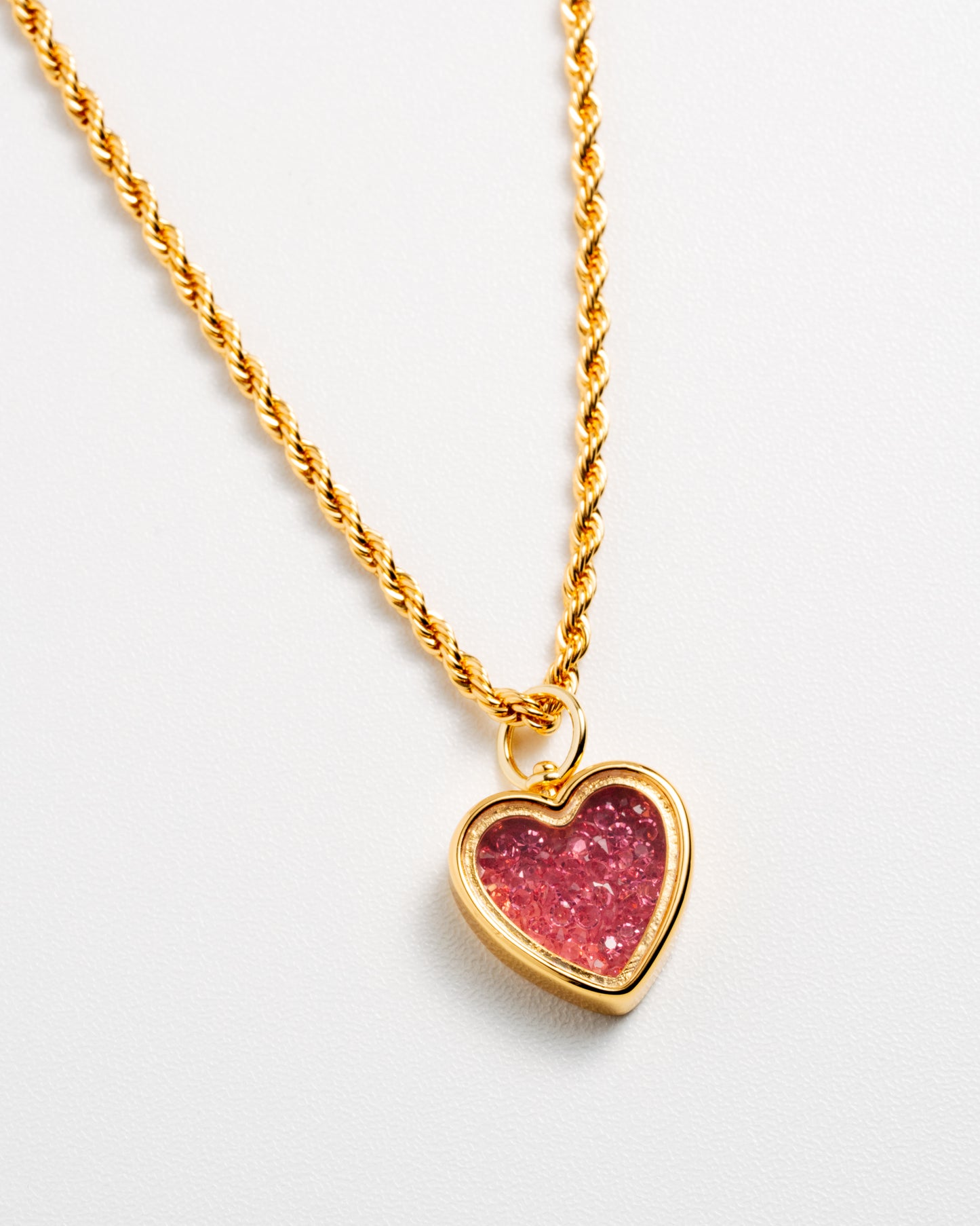 Heart To Heart Single Charm - Pink