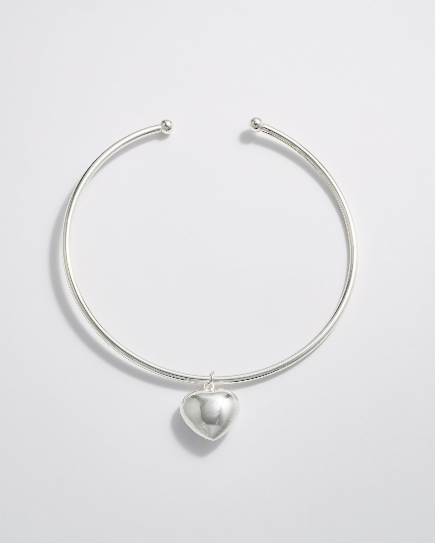 Cold Heart Necklace - Silver