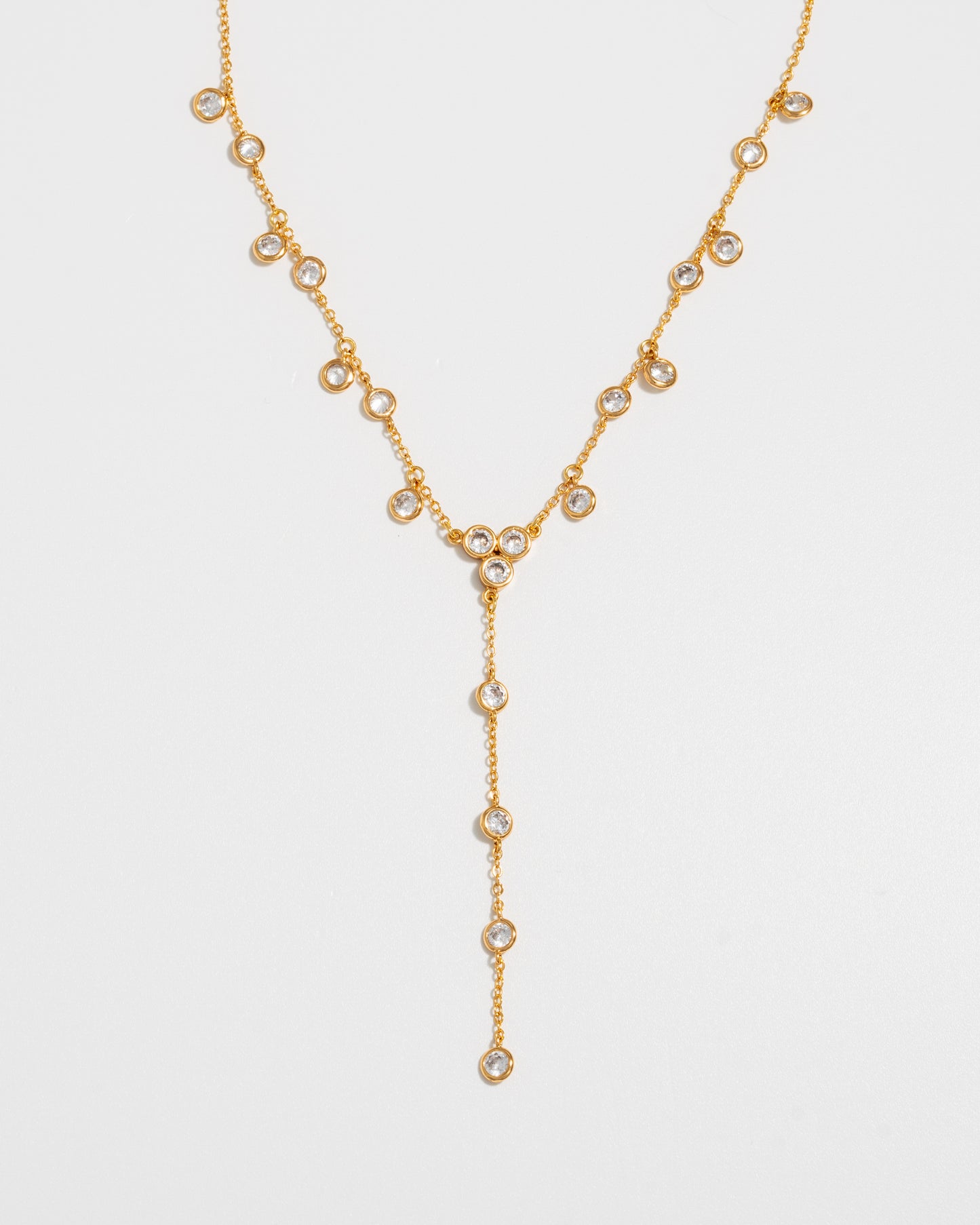 Dew Drop Lariat Necklace