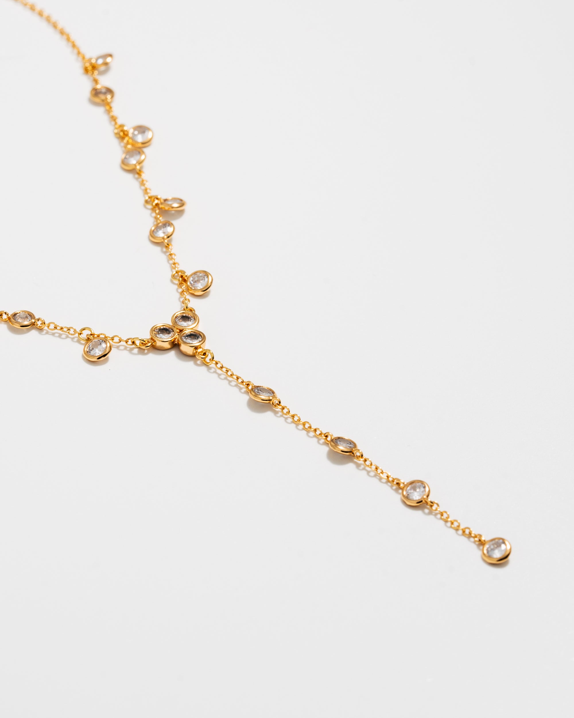 Dew Drop Lariat Necklace