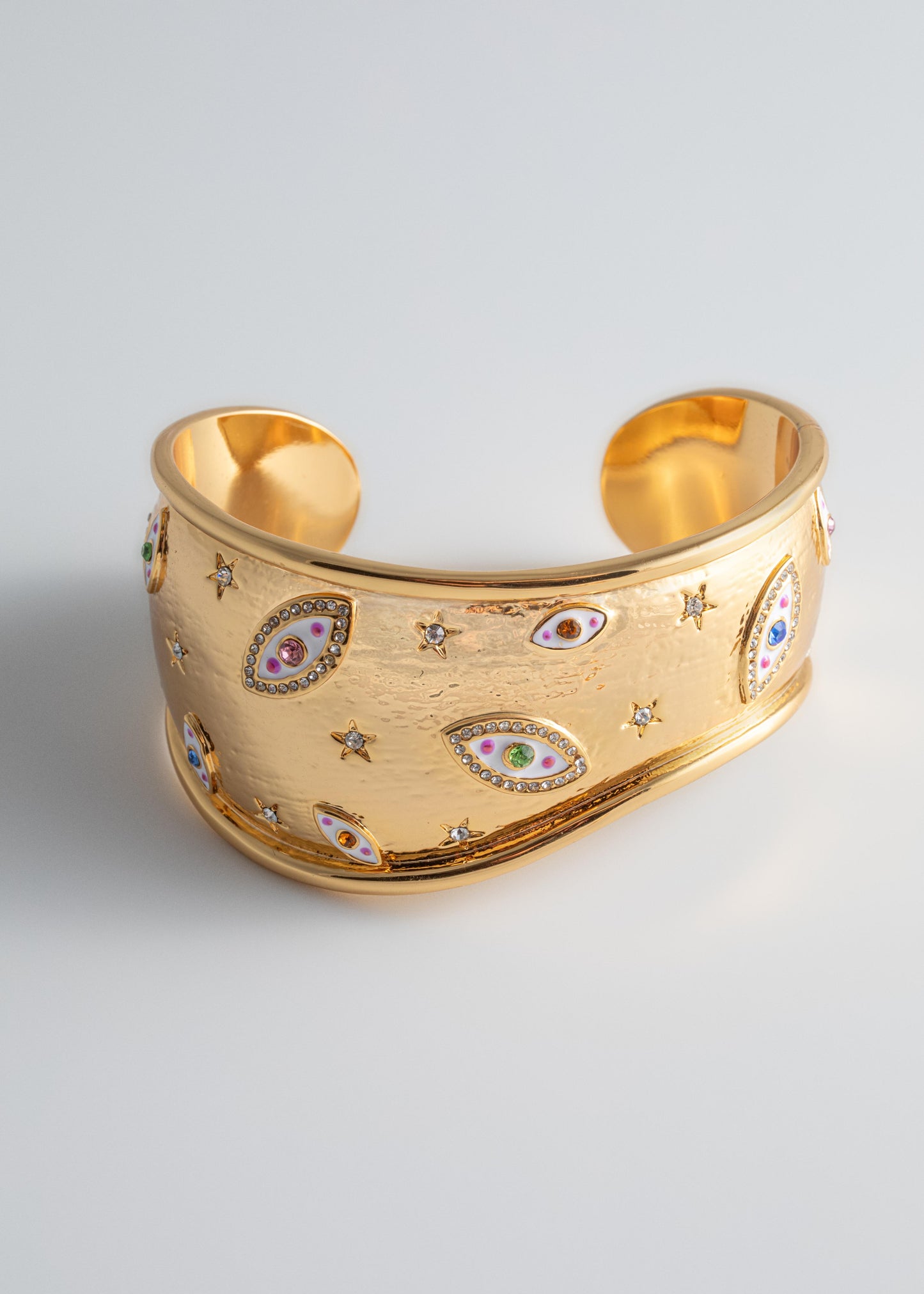 Evil Eye Cuff Bracelet - Gold