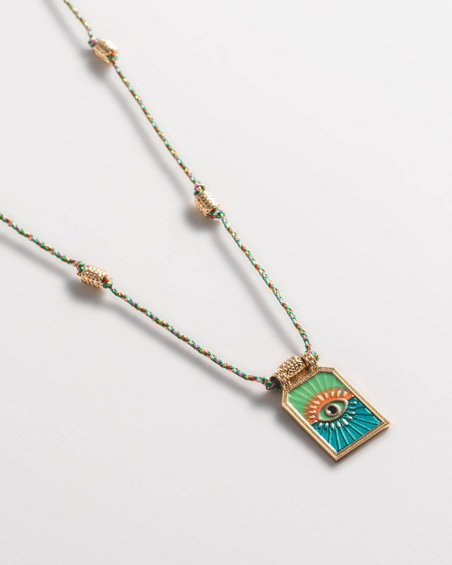 Eye of the Sun Necklace - Green