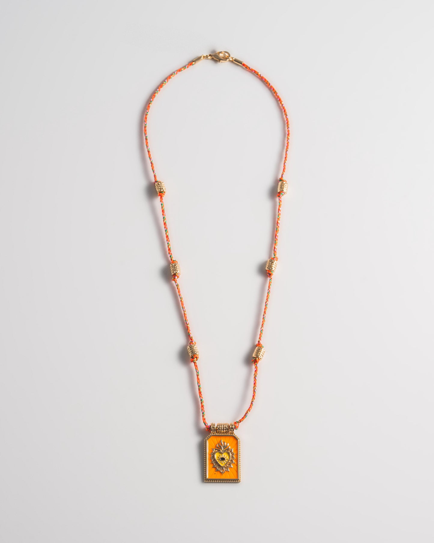 Eye of the Sun Necklace - Orange