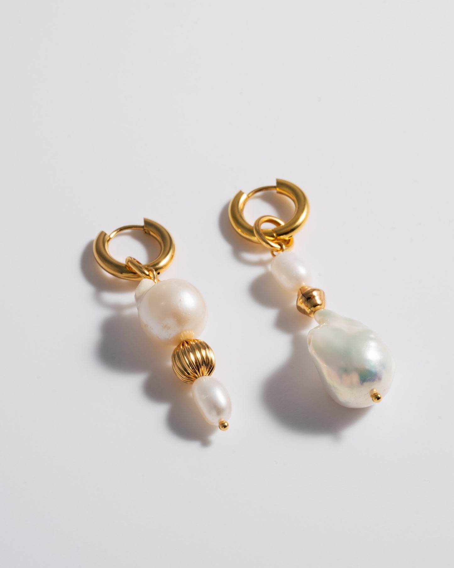 Golden Pearl Earrings