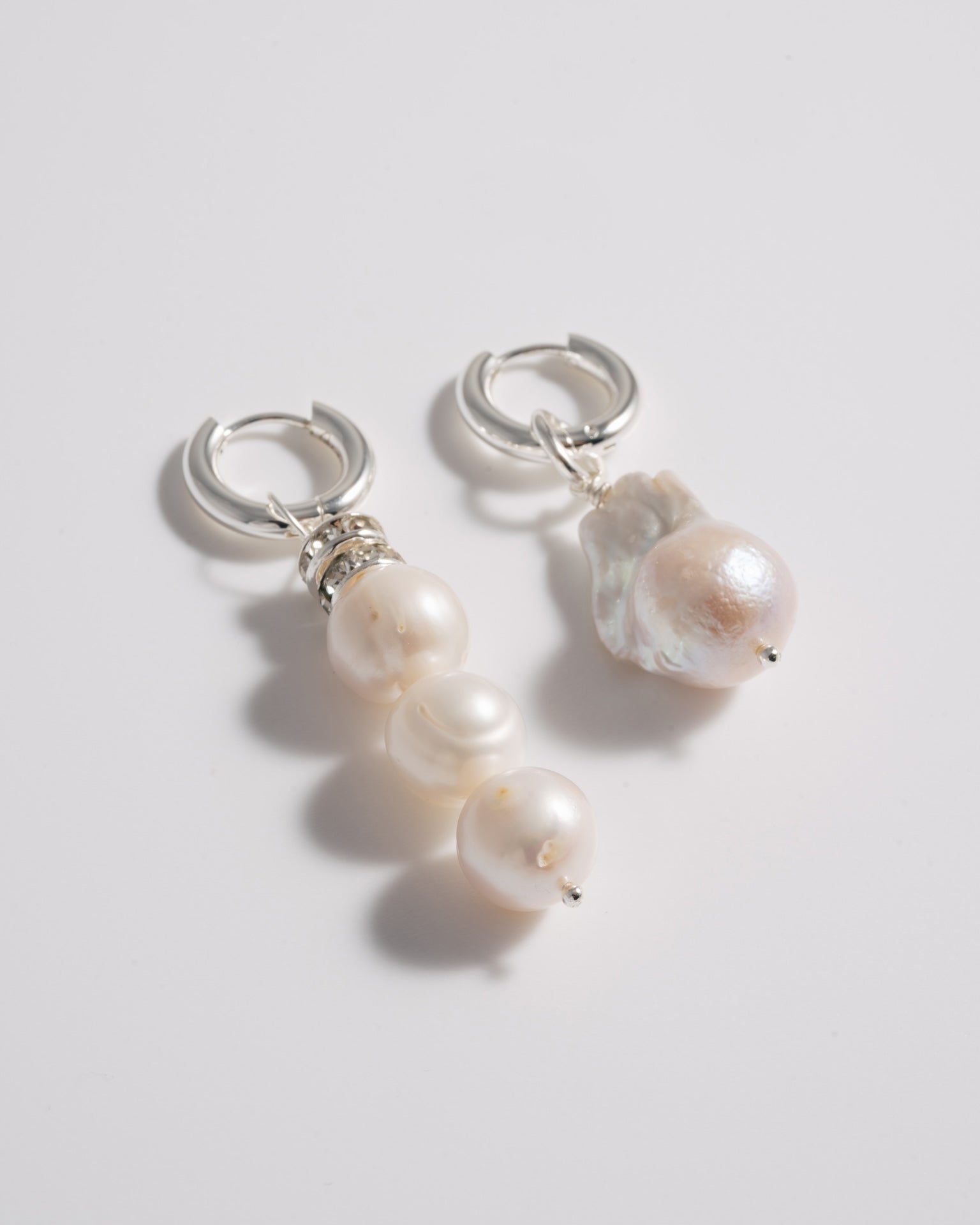 Good Pearl Gone Bad Earrings - Silver