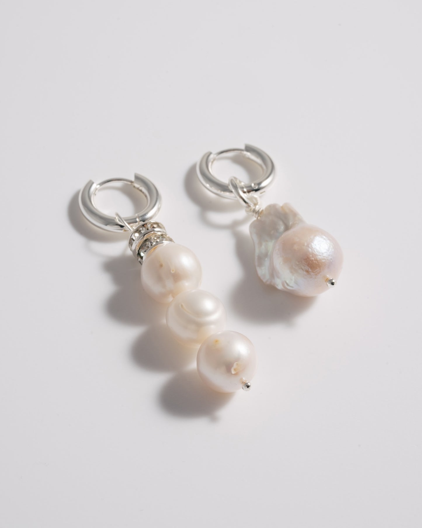 Good Pearl Gone Bad Earrings - Silver