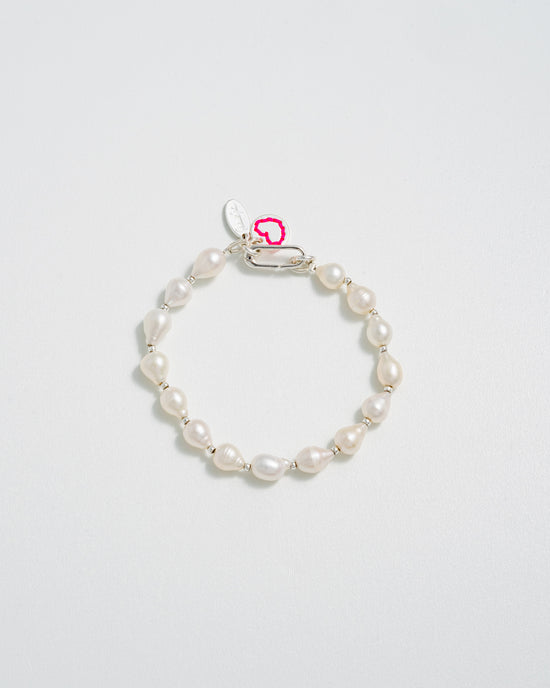 Bracelet en perles Gossip - Argent