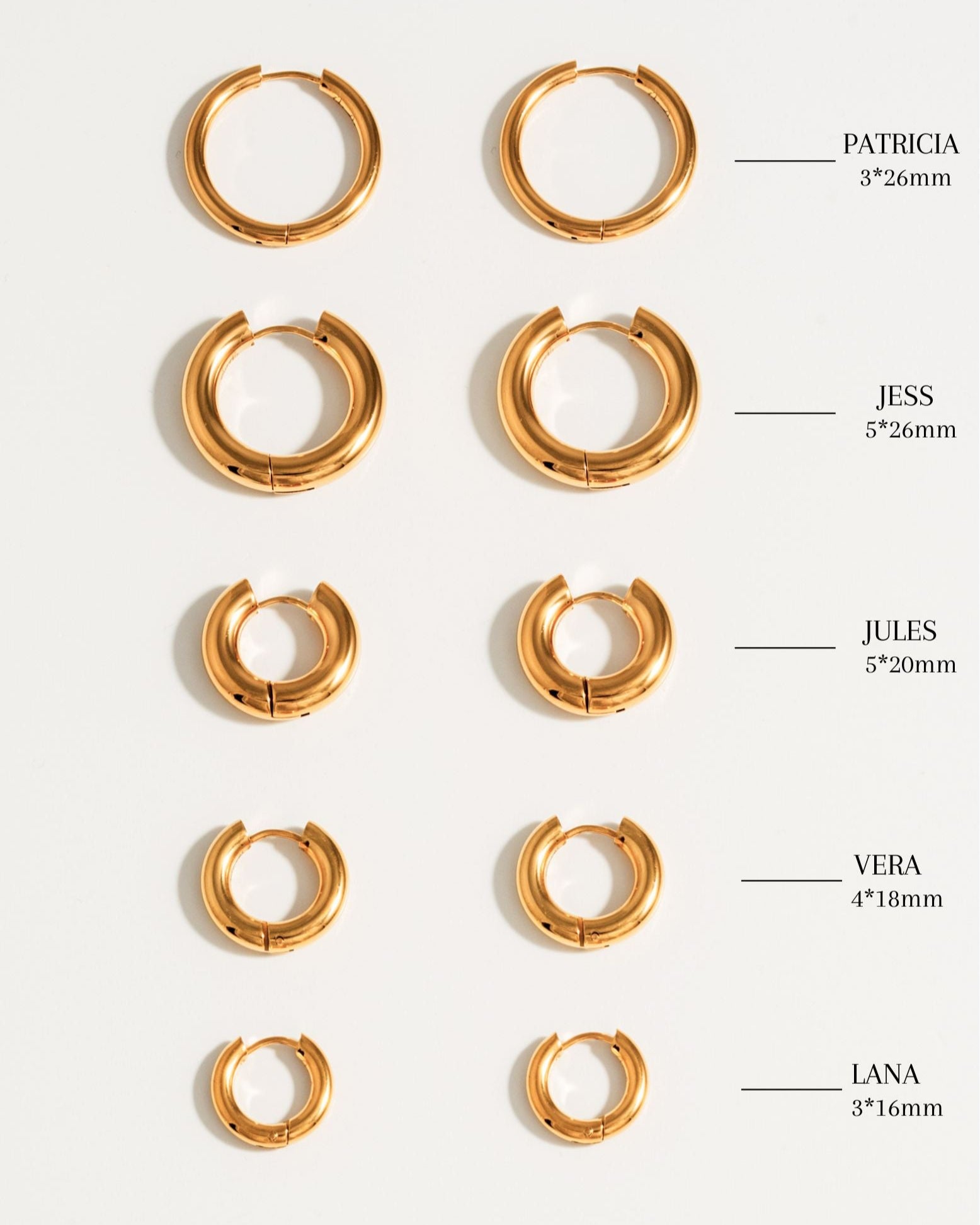 Lana Hoops - Gold