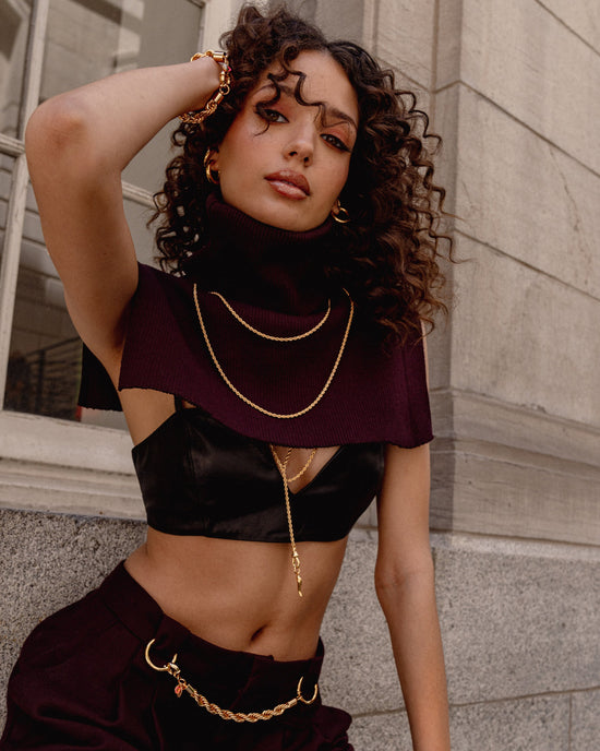 Mini collier long - or