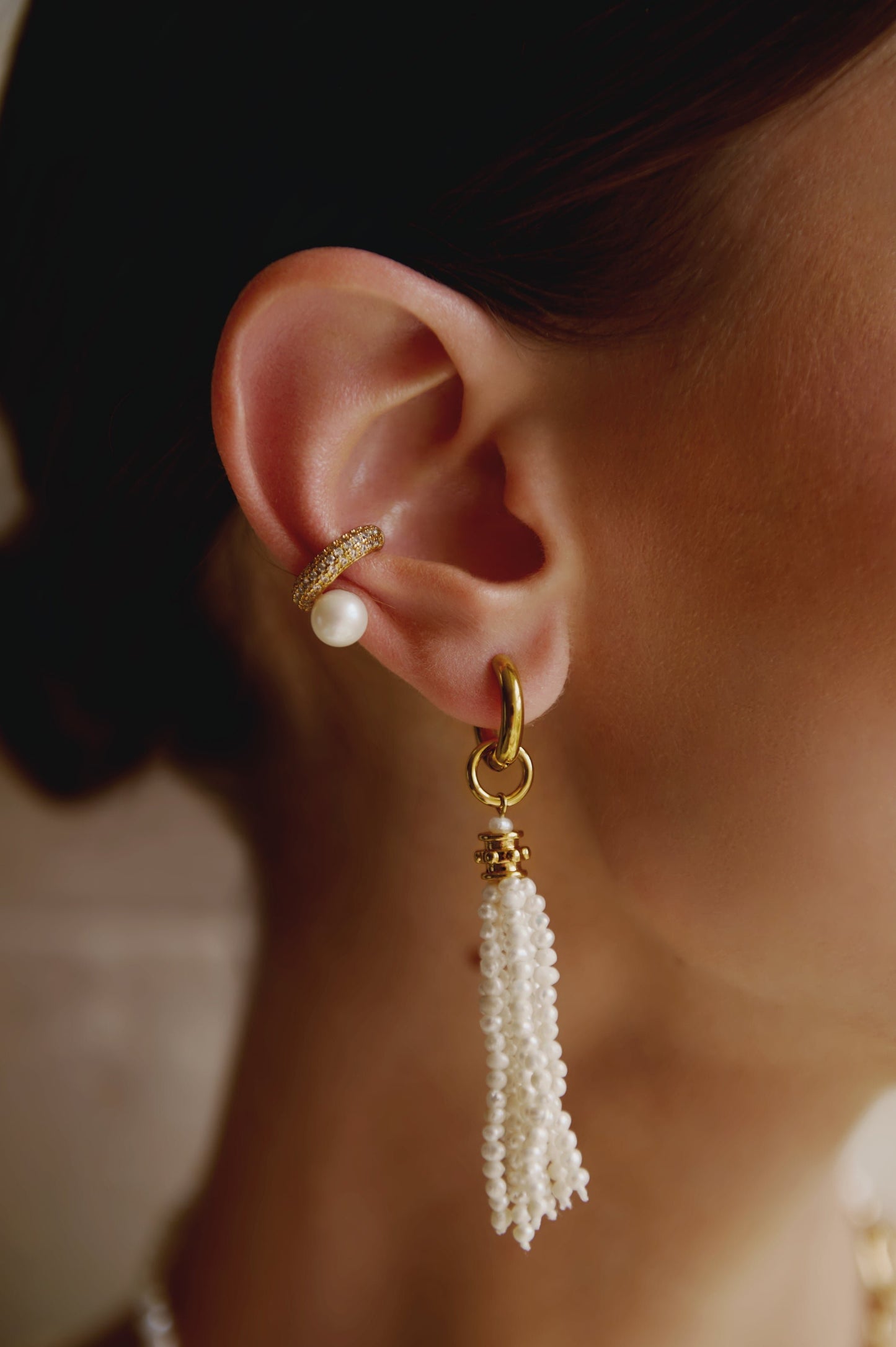 Pearly Ear Cuff