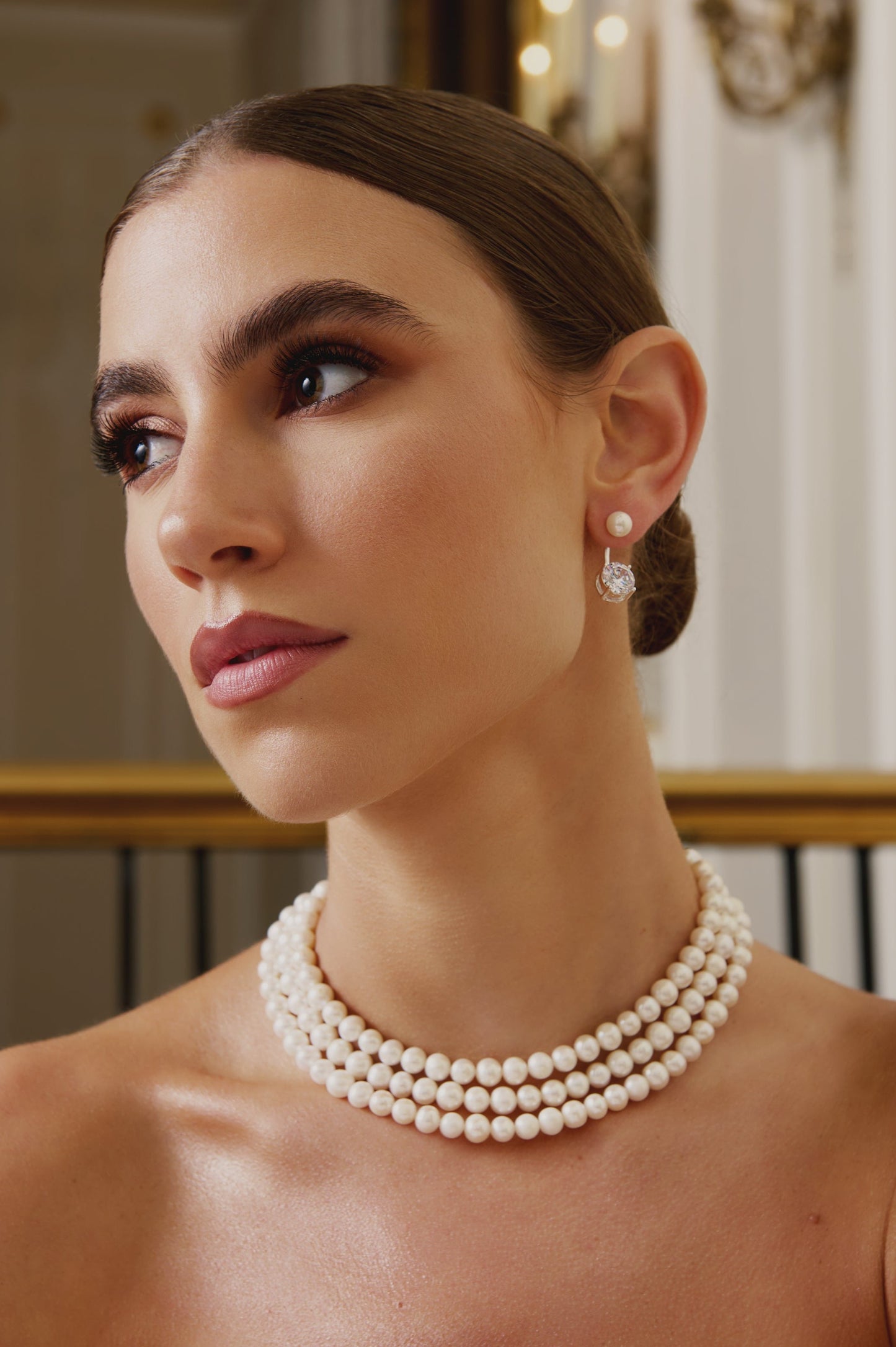 Solitaire Ear Jacket - Silver