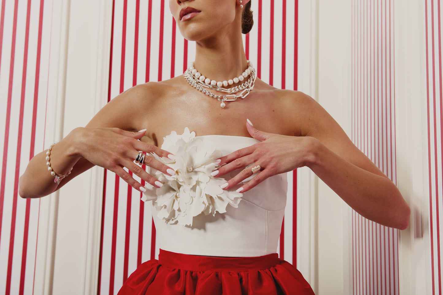 Gossip Pearl Bracelet - Silver